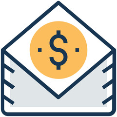 An email marketing flat icon