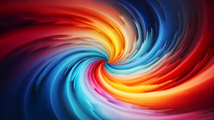 Obraz premium Abstract swirl, futuristic background and wave surface glow, wallpaper and digital art