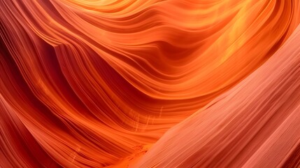 Abstract details of orange slot canyon wall,
