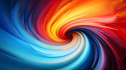 Obraz premium Abstract swirl, futuristic background and wave surface glow, wallpaper and digital art