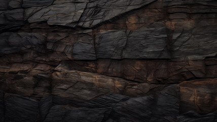Cliff rock face texture surface for rock climbing, great outdoors, nature exploration and travel. Brown earth tones granite stone slice natural background for video game abstract textures by Vita	
 - obrazy, fototapety, plakaty
