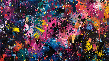 Neo-Expressionism nebula background
