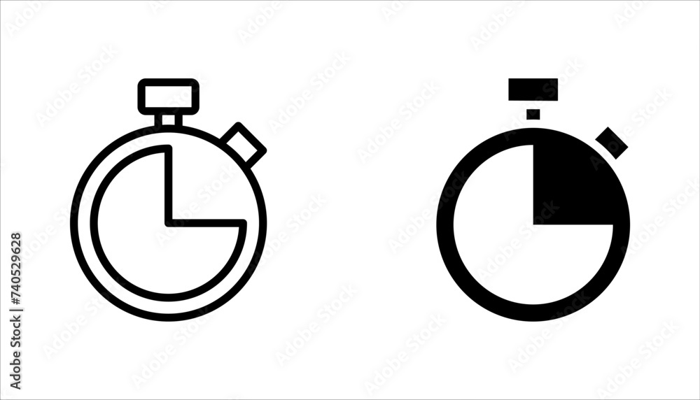 Poster countdown icon set. symbol for mobile concept and web design. vector illustration on white backgroun