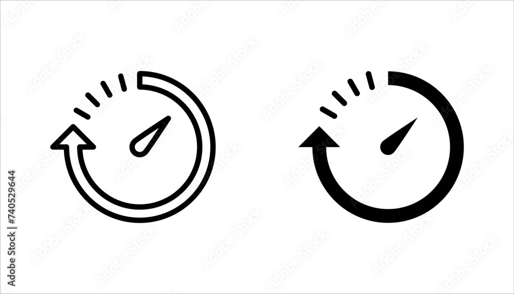 Poster countdown icon set. symbol for mobile concept and web design. vector illustration on white backgroun