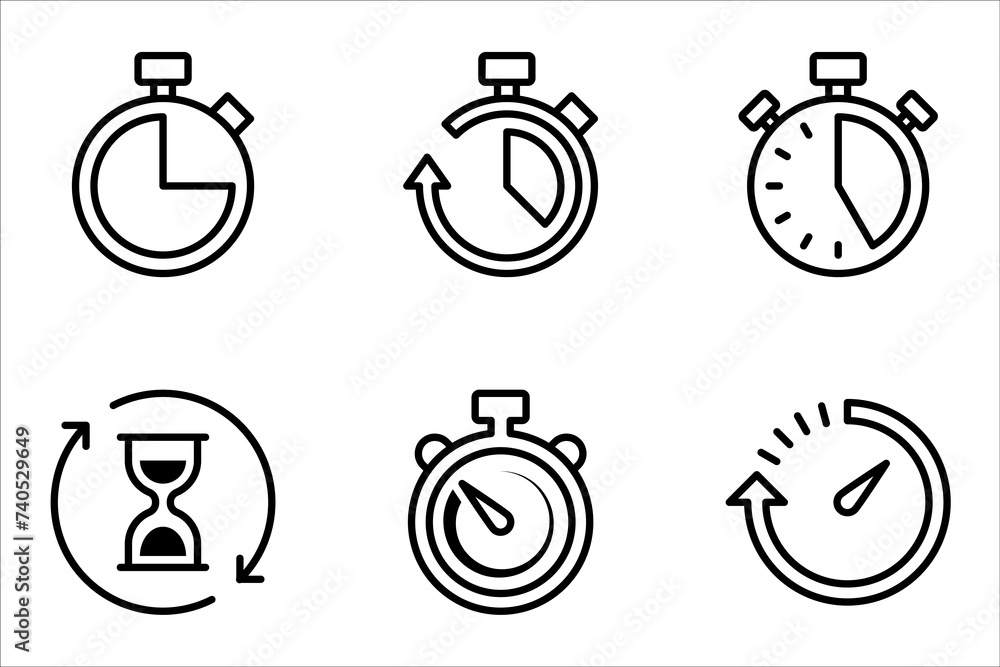 Poster countdown icon set. symbol for mobile concept and web design. vector illustration on white backgroun