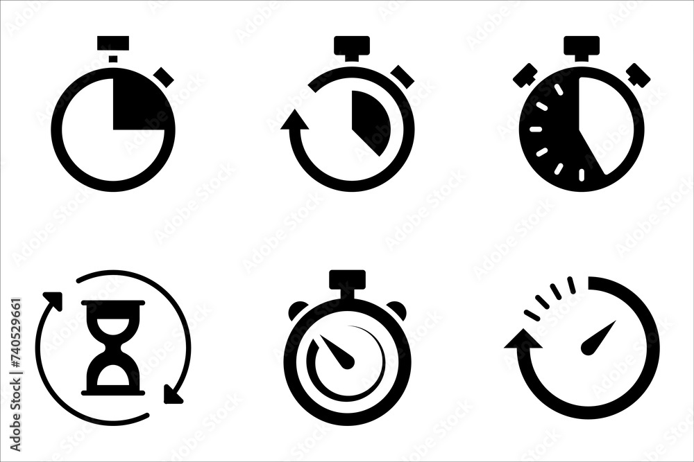 Poster countdown icon set. symbol for mobile concept and web design. vector illustration on white backgroun