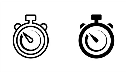 Countdown Icon set. symbol for mobile concept and web design. vector illustration on white background
