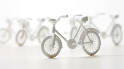 bicycle on a white background