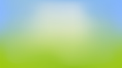 Nature Gradient backdrop with bright Sunlight. Abstract spring green blurred background. Summer Ecology concept for your graphic design, banner or poster. Vector illustration
