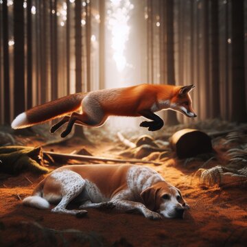 Visualisation of the expression; "The quick brown fox jumps over the lazy dog".
