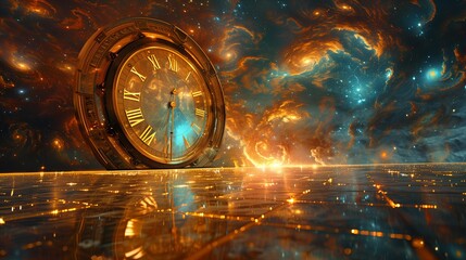 Obraz na płótnie Canvas Cosmic Finality: The Universe's Last Whisper of Time