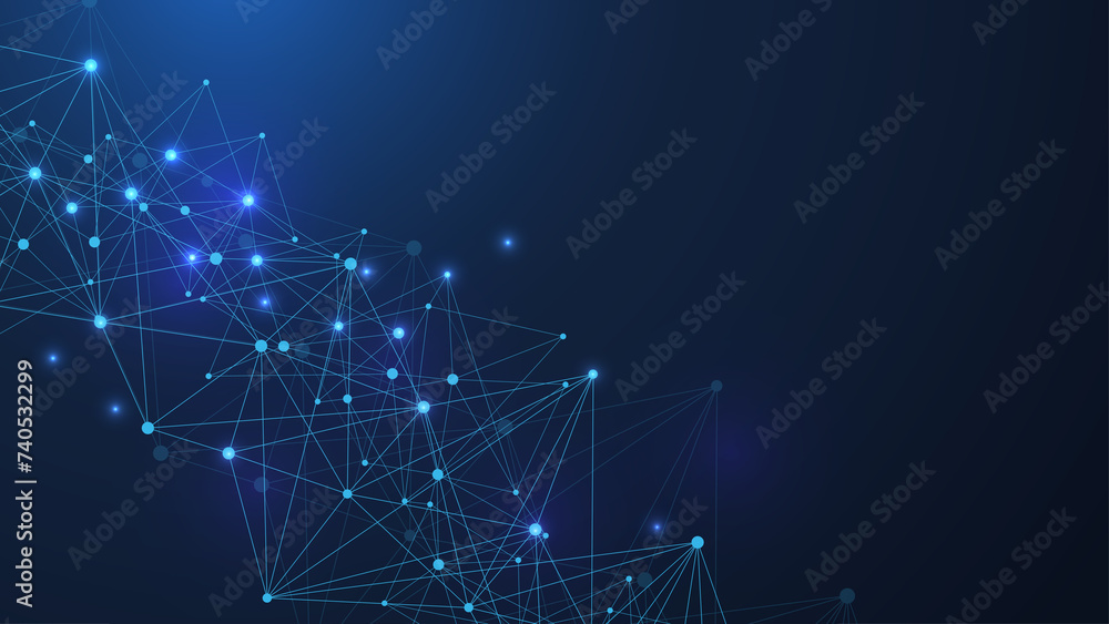 Aufkleber global network connection. global business. social network communication. internet technology. illus