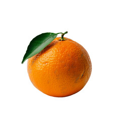 Tangerine, transparent background, isolated image, generative AI