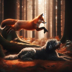 Visualisation of the expression; "The quick brown fox jumps over the lazy dog".
