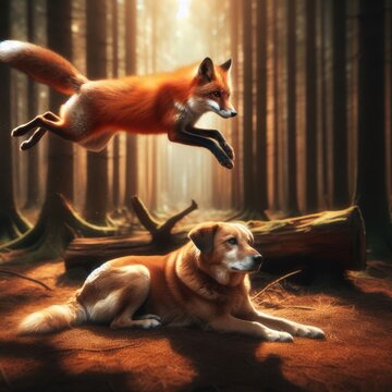 Visualisation of the expression; "The quick brown fox jumps over the lazy dog".
