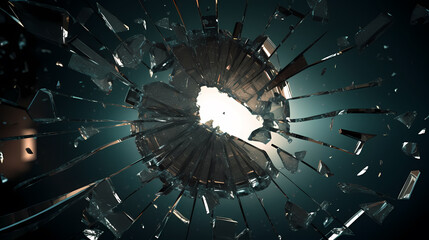 Epic wallpaper inspired by broken glass scenes