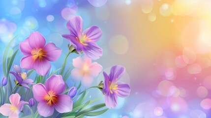 Beautiful background of spring flowers