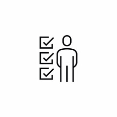 Personal Achievements Goals To-Do Vector Icon Sign Symbol