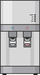 Water purifier simple vector illustration