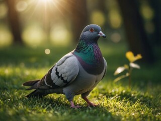 Pigeon in the nature