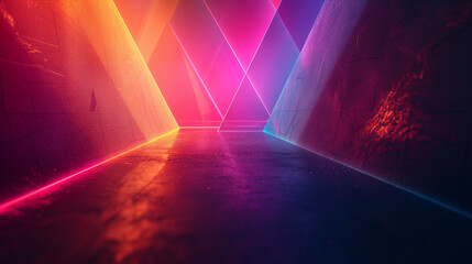 geometry laser background, dark background, bright color, high definition