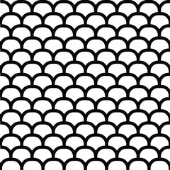 Seamless pattern with circles. Black geometric circle pattern vector illustration