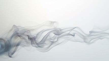 Whisper-thin smoke trails meandering across a white expanse, capturing the essence of ephemeral beauty.