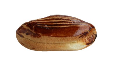 Pogaca, isolated on white background, Traditional Turkish pastry product