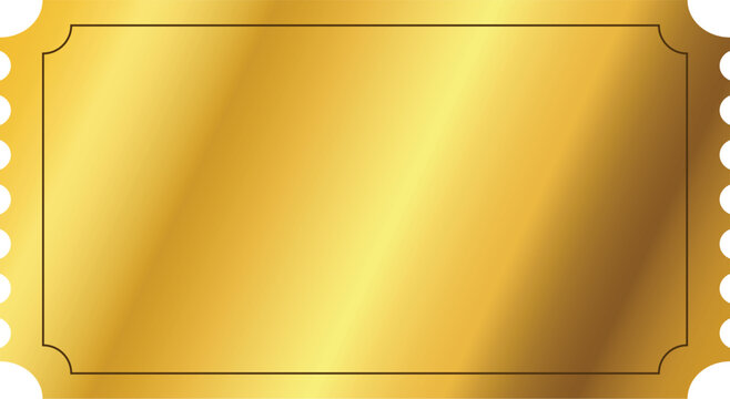 Isolated golden cover template