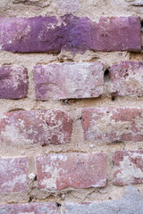 Mur de brique, détail