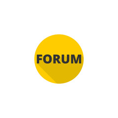 Speech bubbles icon. Forum icon isolated on transparent background