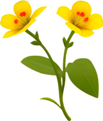 Primrose clipart. A cute Primrose flower icon.