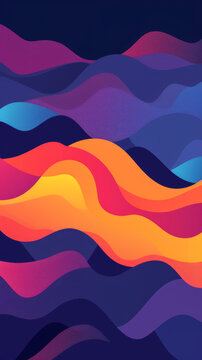 Vibrant Abstract Mobile Wallpaper: A Colorful Backdrop for iOS, Android, and Mobile Phones © PixelGallery