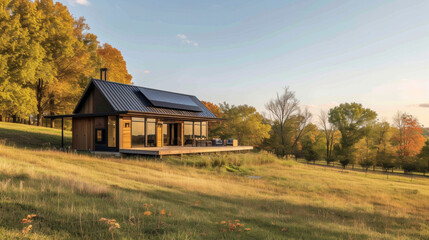 Surrounded by rolling fields and open skies this offgrid home harnesses geothermal energy and features a composting for ecofriendly living in the great outdoors.