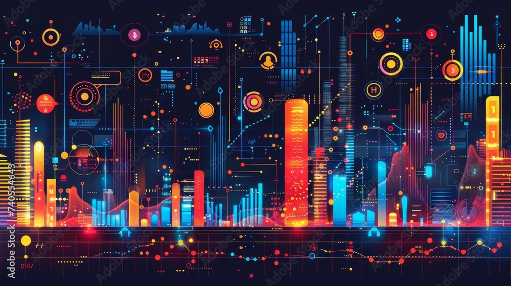 Aufkleber making sense of data: unleashing potential with diagrams, graphs, and charts