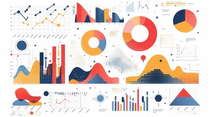 Obraz premium Mapping Data Insights: Using Graphs for Information Visualization