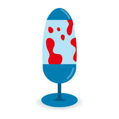 Lava lamp line icon. Paraffin, retro, relaxation, color, wax, jellyfish, decor, psychedelic, style, interior, buoyancy, hypnosis, aesthetics. Vector line icon for business and advertising