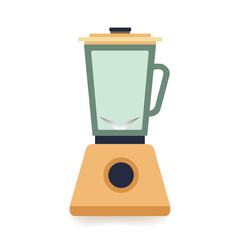 Mixer line icon. Kitchen, blender, cocktail, mix, mix, beat, dough, cake, appliance, fruit, cooking, eggs, food. Vector line icon for business and advertising