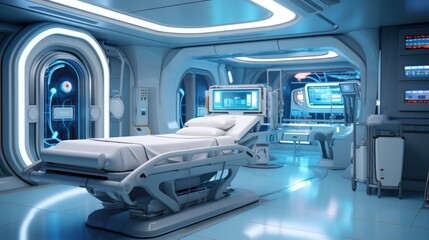 3D CG rendering of a medical space
