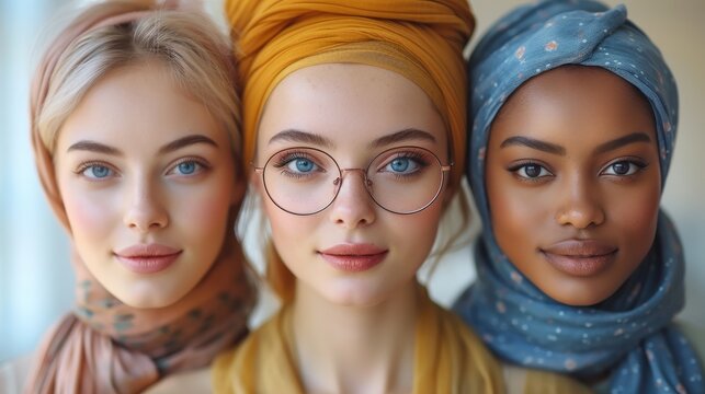 Celebrating International Women's Day with a mixed age range of multi ethnic women
