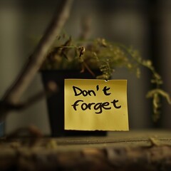 dried plant, flower, pot,  don't forget