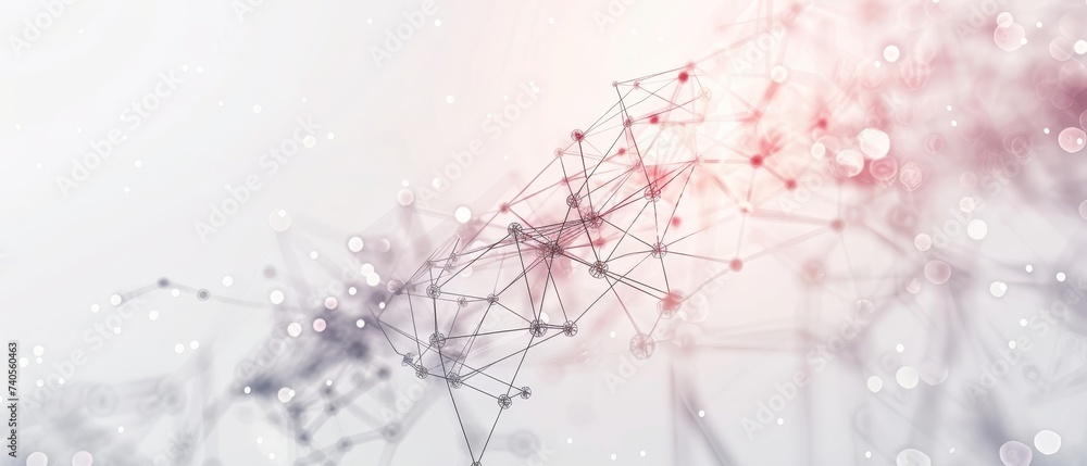 Poster The use of digital technology to connect and coordinate global business networks, data analysis, social media marketing, digital software development, teamwork, business strategy, and internet