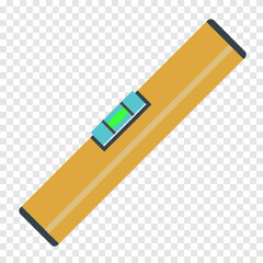 Level line icon. Horizontal, compass, waterline, construction, bubble, horizon, vertical, measurement, accuracy, repair, tool. Vector line icon for business and advertising