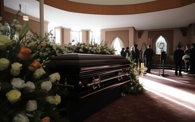 The funeral service 