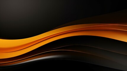 Vibrant black and yellow orange modern business abstract background with dynamic shapes - professional design template for corporate presentations and marketing materials

