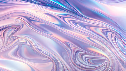 Obraz premium holographic-liquid-with-a-texture-akin-to-flowing-satin-interplay-of-light-creating-a-sense