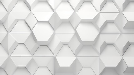 3d futuristic white hexagonal background with luxury pattern - vector illustration of abstract honeycomb mosaic for modern business designs

