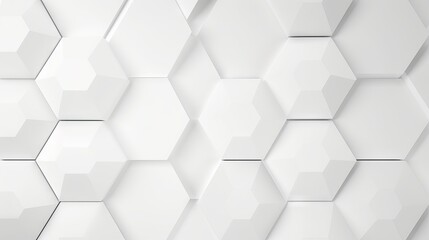3d futuristic white hexagonal background with luxury pattern - vector illustration of abstract honeycomb mosaic for modern business designs

 - obrazy, fototapety, plakaty