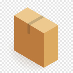 Shipping box line icon. Delivery, mail, surprise, packaging, cardboard, storage, for fragile goods, transportation, online shopping. Vector line icon for business and advertising