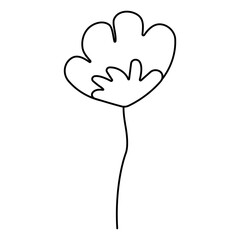 spring line doodle flowers for decoration and gift. pattern, textile, background